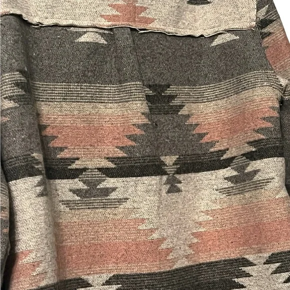 Grey and Pink Aztec Button Up Jacket Women’s - Picture 10 of 10